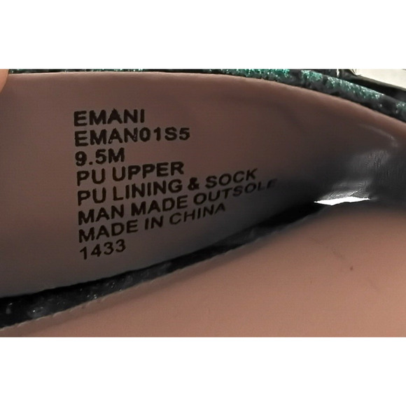 Betsey Johnson Emani Heels Women's Size 9.5 Teal & Purple w/ Rhinestones #W4154 - Picture 13 of 16